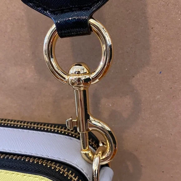 Marc Jacobs Yellow Crossbody Camera Bag with Checker Strap - Picture 4 of 15